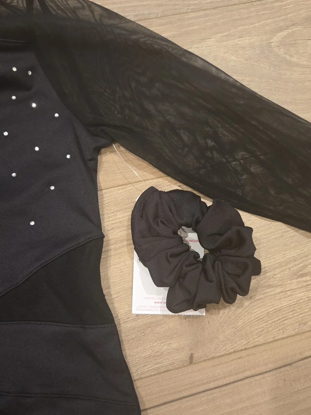 NWT Justice Long Sleeve Rhinestone Leotard Set Multisize Avail XS 5/6 & LG 12/14